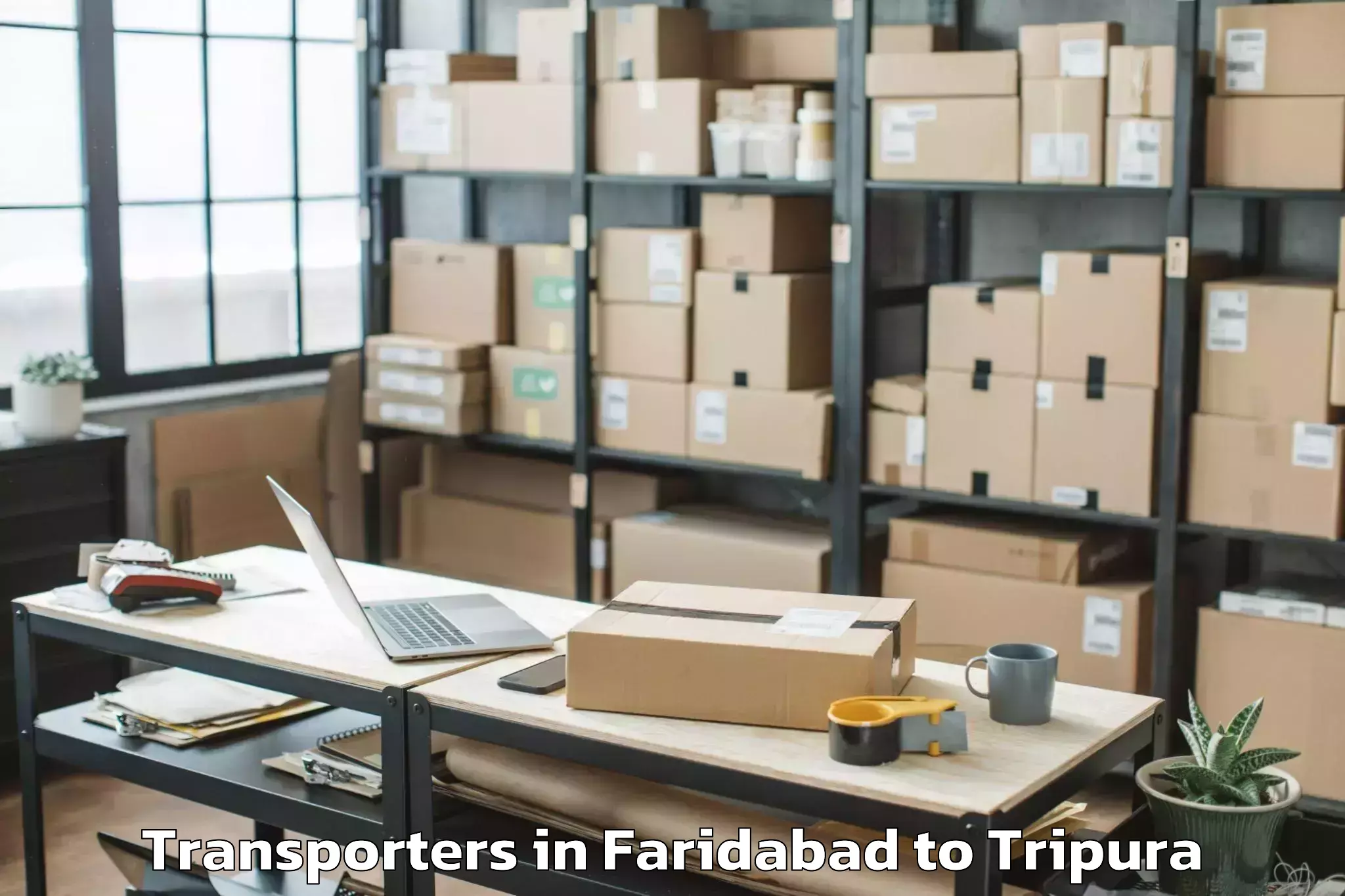 Discover Faridabad to Sonamura Transporters